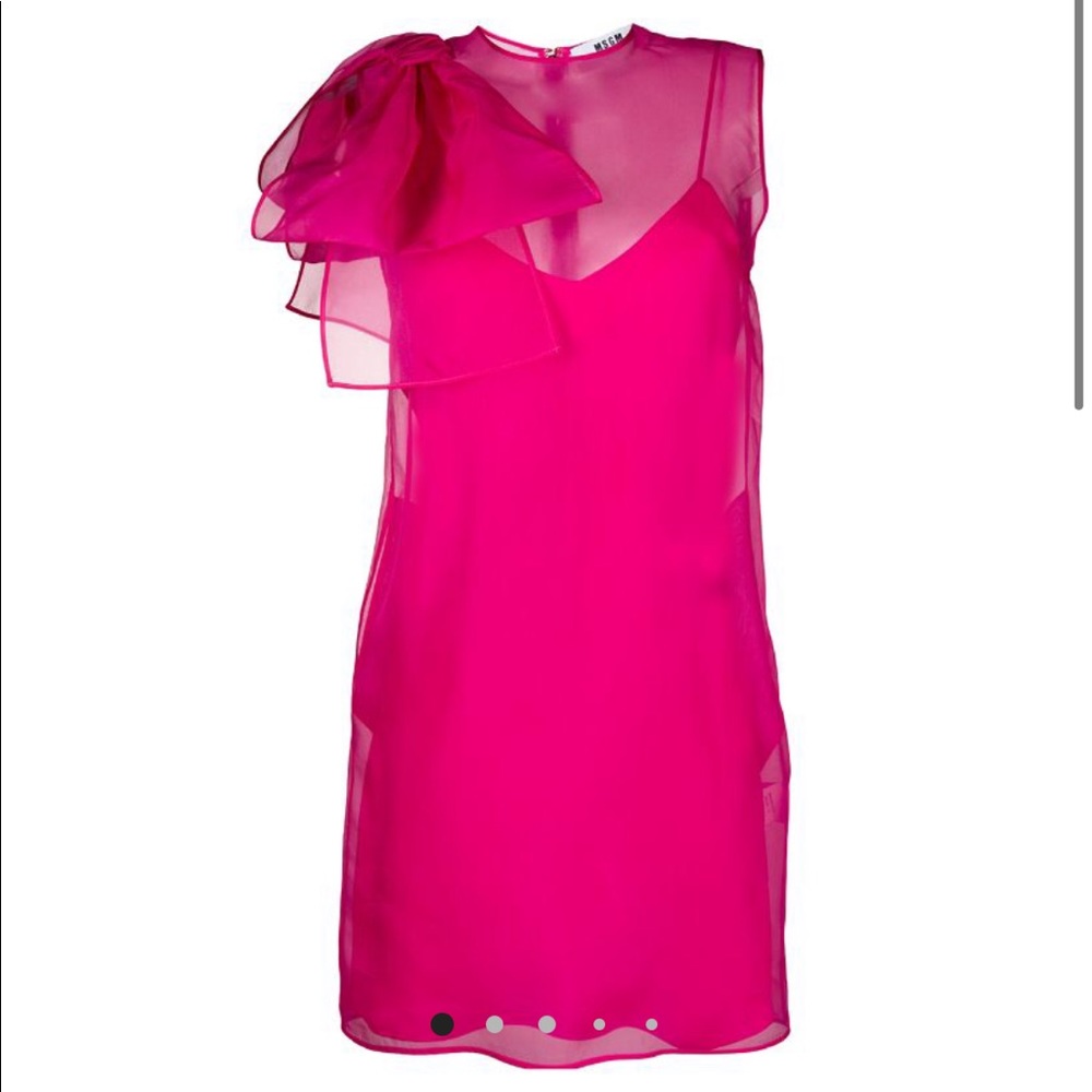 MSGM Pink Bow Dress